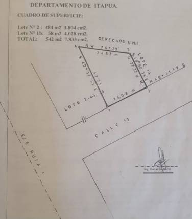 En venta terreno Oferta! 542m2 lugar estratégico a 40m de la ruta 1 - 1